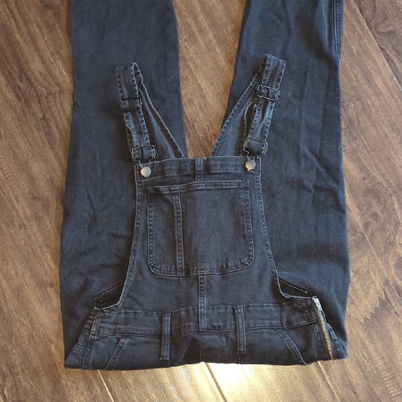 Madewell Black Jeans Overalls Size M - Picture 4 of 12